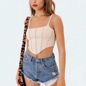 Edikted pia stitch corset top